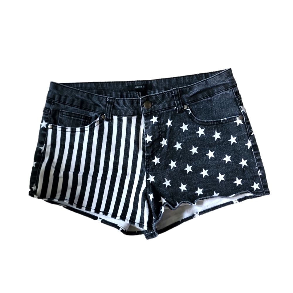 Forever 21 patriotic Jean shorts
